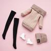 1 Set Newest Doll Accessories DIY Winter Wear Sweaters Girl Clothes Dolls Pants Casual Wear Hats