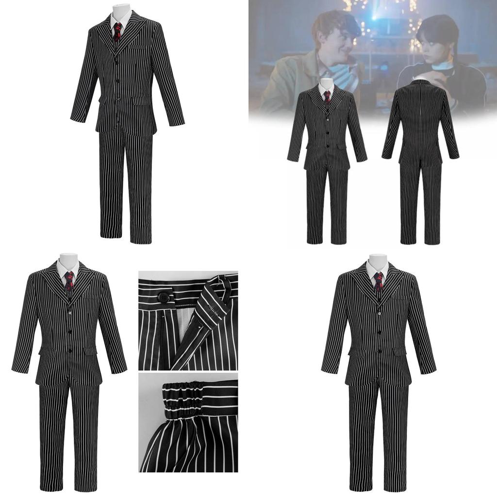 Wednesday Season 2 Cosplay Costume With Polyester Fabric For Halloween Stage Performance