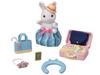 Sylvanian Families Doll and Furniture Set Travel Set White Rabbit ST Mark Ages 3 and Toy Sylvanian Epoch [Exciting - Mother] DF-19 Certified, Up,