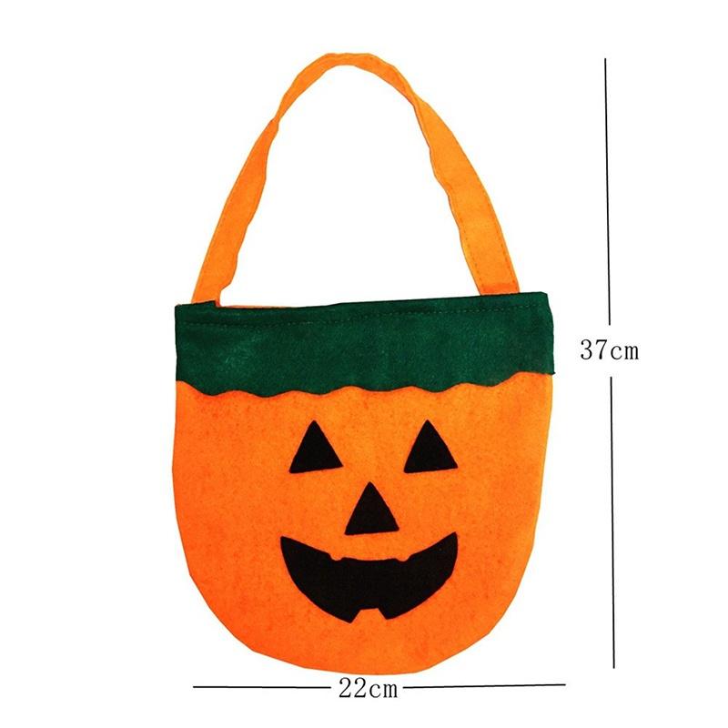 Rurah Halloween Pumpkin Trick or Treat Kids Candy Tote Handbag