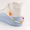 Cute Simulated Pearl Anklets for Women Bear Acrylic Bead Shoe Chain Foot Ankle Bracelet Summer Beach Accessories