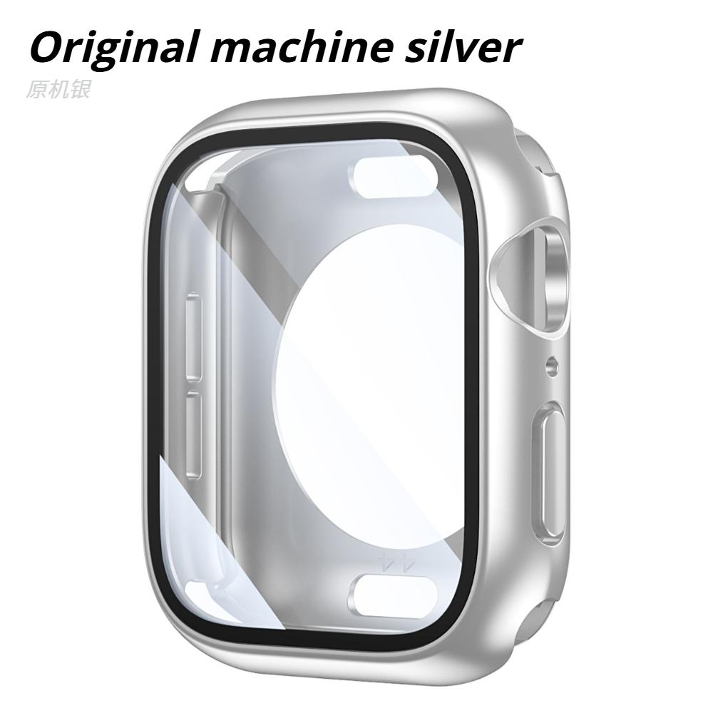 Защитный чехол-бампер для Apple Watch 46мм 42мм 45мм 40мм 41мм 44мм Ultra 49мм Жесткий передний и задний чехол-бампер Аксессуары для iWatch Series 11 10 9 8 7 SE 6