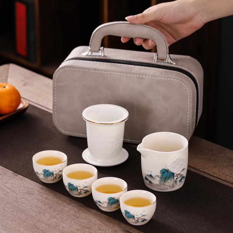 Portable travel tea set Sichuan Chengdu Panda business gift box company anniversary gift to customers