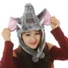 Neck Warmer Plush Moving Hat Animal Movable Ears Airbag Cap Trapper Hat Animal Earflap Hat  Winter