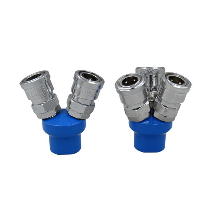 High-Quality Pneumatic C-Type Round Air Pump Splitter/Compressor Branch Connector