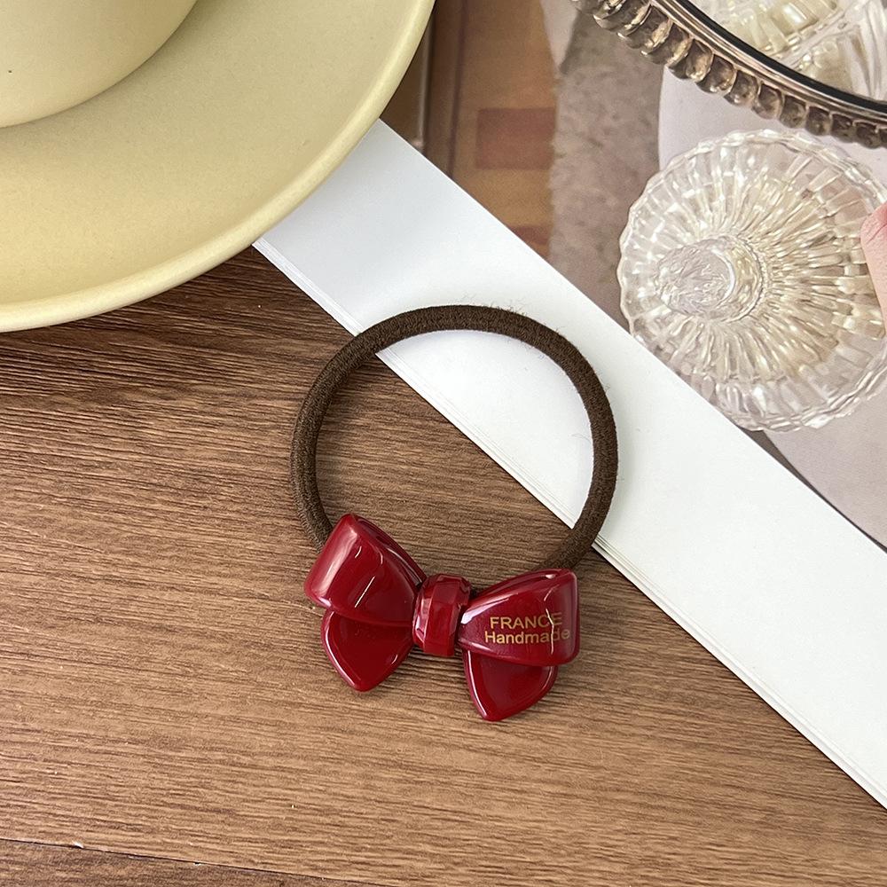 1 шт. бант-бабочка, резинка для волос, петля для волос, темперамент, резинка, завязанные волосы, высокий хвост, веревка, повязка-бублик, головной убор