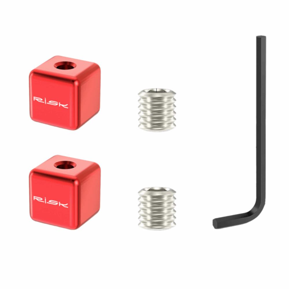 Aluminum Alloy Brake Cable Ends Cube Bicycle Cable Crimps Bike Cable Tip Set Bike Workshop