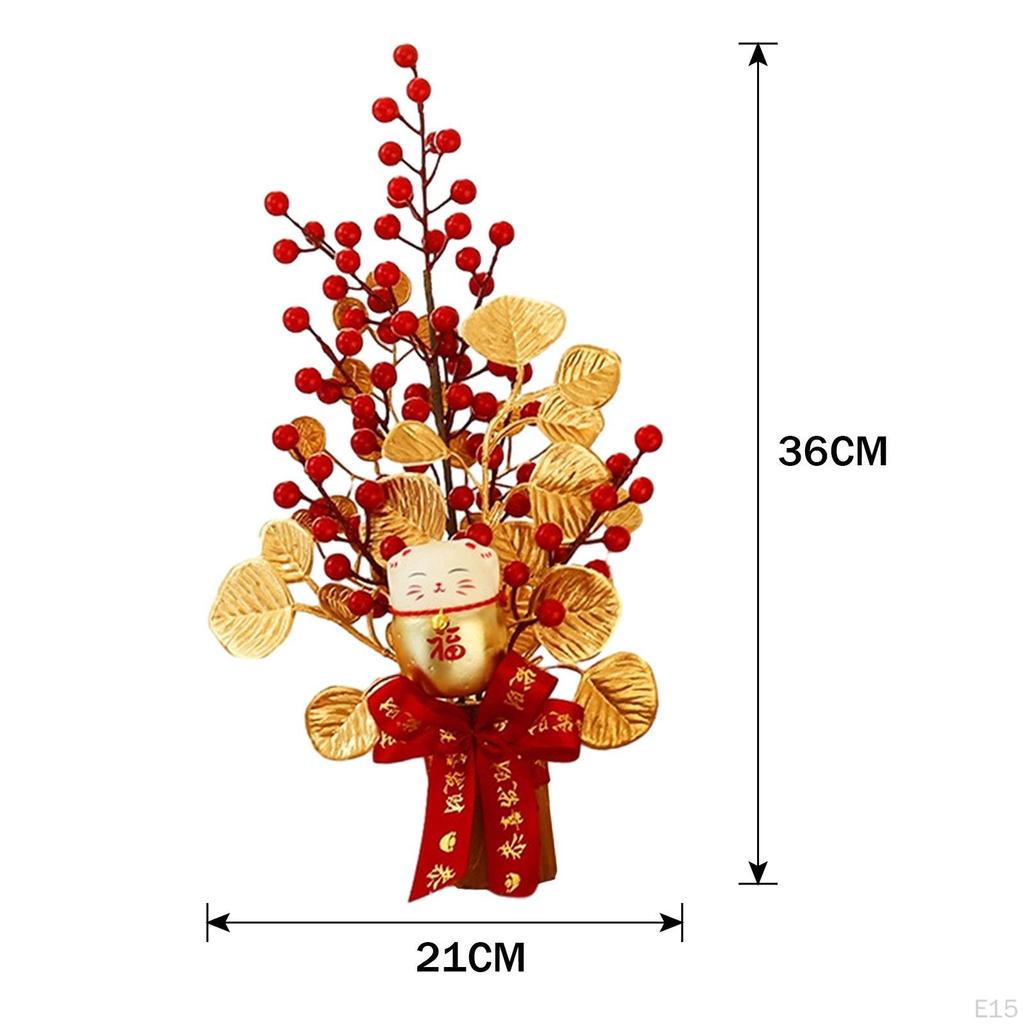 Chinese Year Decoration Feng Shui Decor Desktop Ornament Ceremony Handmade Good Luck for Home