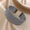 Waterproof Vintage Cuff Bracelet Vintage Open Cuff Bangle Classic Weave Cuff Bracelet  Daily Wear
