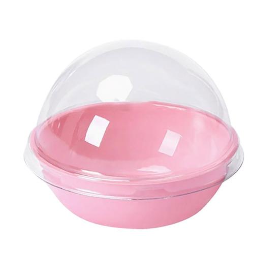 Набор из 50 шт. коробок для упаковки тортов, прозрачные пластиковые мини-коробки для кексов с надежной крышкой, подарочная коробка для выпечки для маленьких тортов, пирожных, десертов, печенья