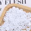 30pcs 15mm/0.59in Black White Resin Buttons Round 4 Holes Solid Color Buttons For Clothes Shirt DIY Accessories