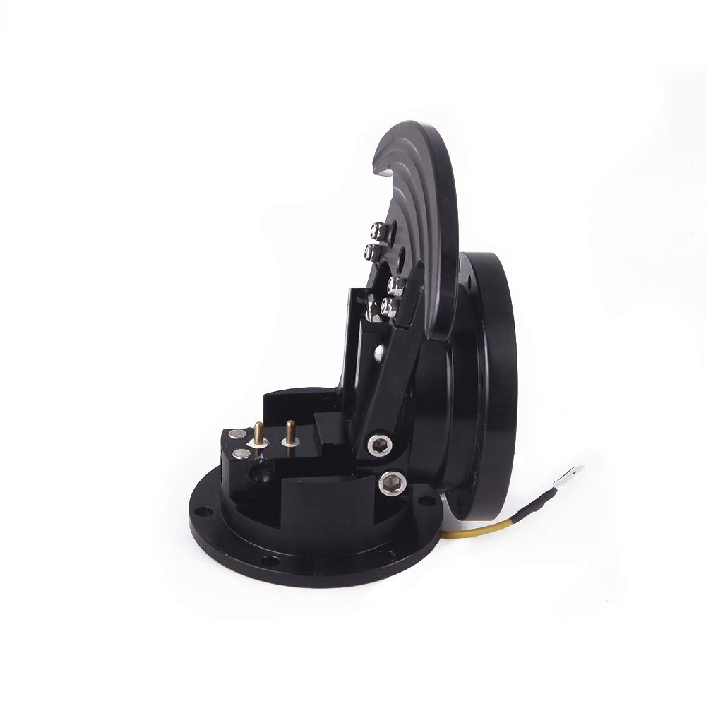 MUTEKI Steering Wheel Hub Quick Release Steering Boss Flip-Up Racing Steering Wheel Hub Adapter Removable Snap-Off Kit Flip-Up Boss Universal (Black)