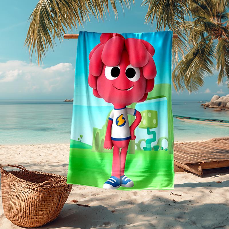 Ультрамягкое пляжное полотенце с тематикой Jelly Jamm, идеально подходит для бассейна - кемпинга, дайвинга - идеальный спутник в путешествии, яркое пляжное полотенце.