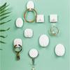 Plastic Modern Minimalist Adhesive Hooks Pack For Outdoor Storage Rainproof