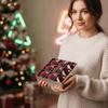 Shiny Rhinestone Christmas Balls 9 Pieces Xmas Tree Pendants Flocked Velvet Baubles  Party Planners