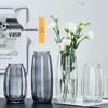 Lucky Bamboo Glass Vase for Flower Arrangements - Transparent Nordic Style, Ideal for Living Room Décor, Extra Large Size