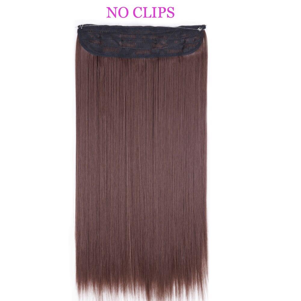 MISS WIG Синтетические волосы для наращивания без зажимов Искусственные волосы Блондинка Коричневый Черный Омбре Фиолетовый Прямая накладная прическа