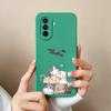 Чехол для телефона Huawei Nova Y70 Новый дизайн Жидкий силикон Задняя крышка для Huawei Nova Y70 Plus Мультяшный динозавр Ультратонкий корпус