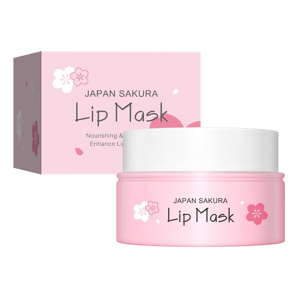 LAIKOU Cherry Blossom Lip Mask 8g Elastic Tender увлажняющая увлажняющая маска для губ