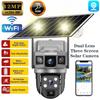 LS VISION V380 Pro Solar WIFI/4G IP-камера видеонаблюдения 12MP два объектива три экрана автоматическое слежение уличная водонепроницаемая 6K PTZ-камера видеонаблюдения