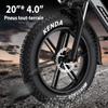 Electric City and Commuter Bikes, 1000W, 48V, 17AH, 20*4.0 Fat Snow, Off-road Tire, Disc Brake
