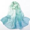 Fashion Scarf for Women Lightweight Sheer Floral Chiffon Scarf Shawls Thin Fall Winter Ladies Neck Scarves
