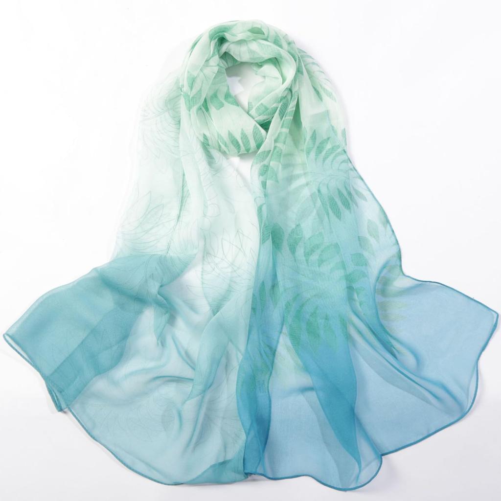 Fashion Scarf for Women Lightweight Sheer Floral Chiffon Scarf Shawls Thin Fall Winter Ladies Neck Scarves