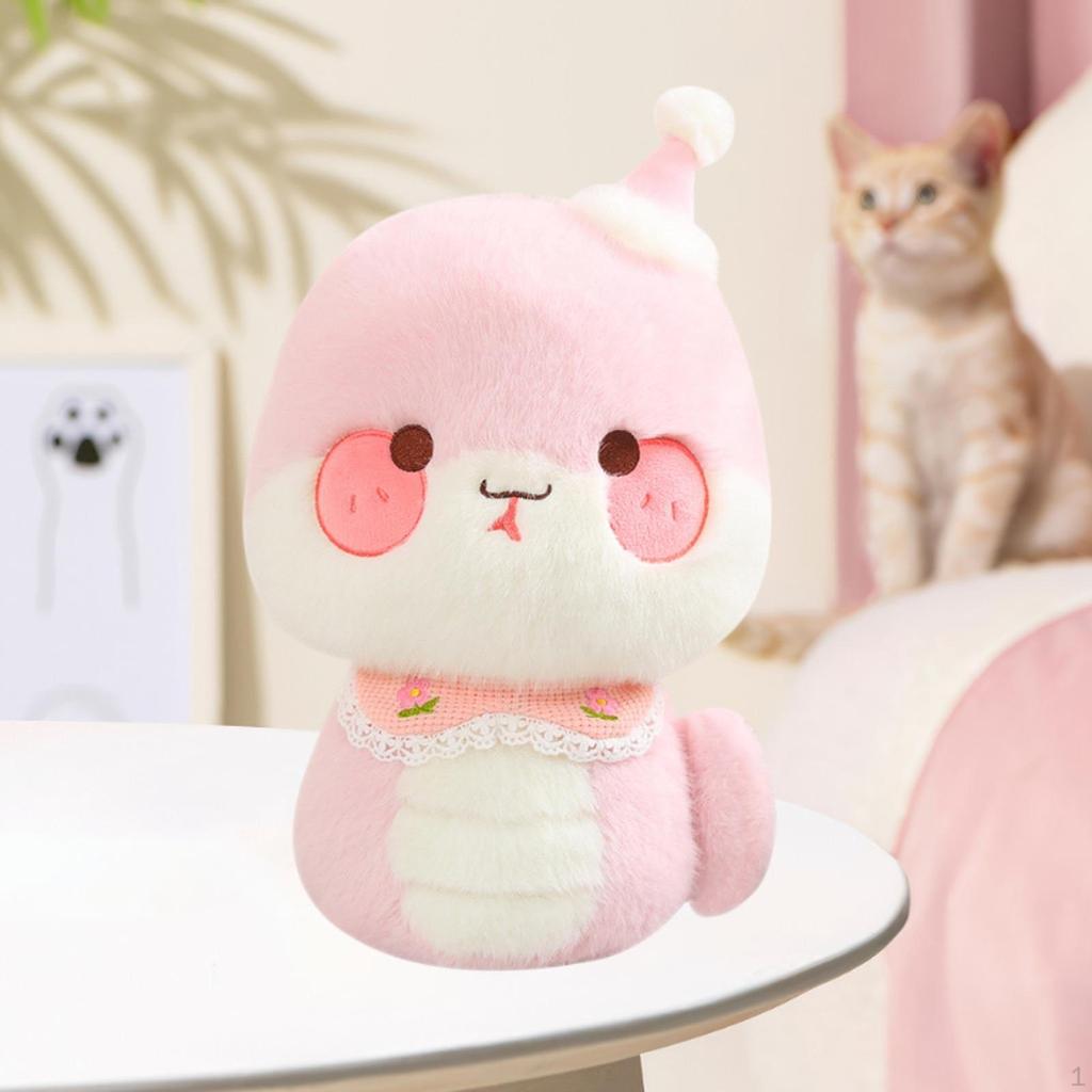 Мультяшная змея, плюшевая игрушка, декор на китайский год, очаровательная подушка для объятий, весенний фестиваль