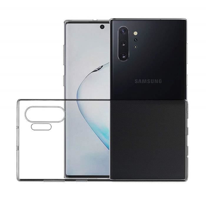 Прозрачный гелевый чехол из ТПУ для Samsung Galaxy NOTE 10 PLUS - Ультратонкая мягкая силиконовая защита [Phonillico®]