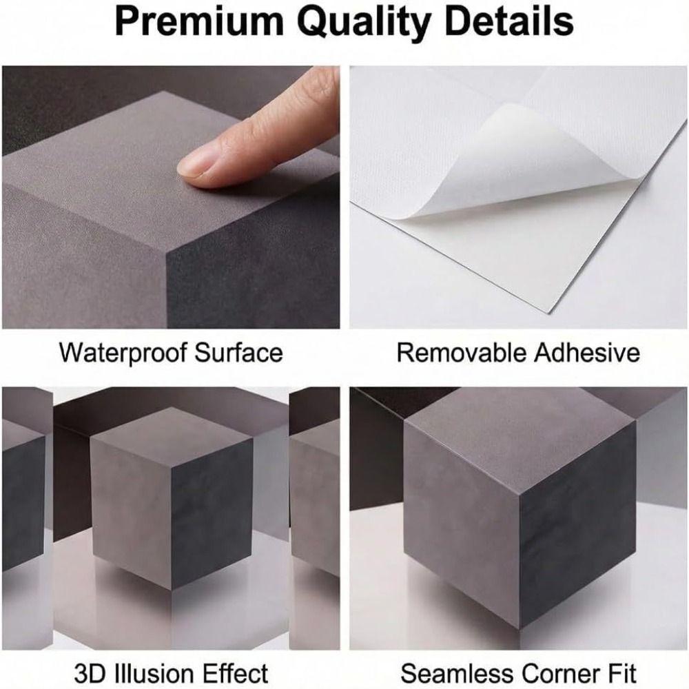 3D Walls Decal Irregular Illusion Corner Wall Sticker New Wall Art Sticker  Home Decoration