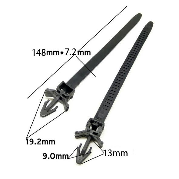50x Car Cable Clamp Clips Ties Wire Harness Fastener Auto Accessories Universal