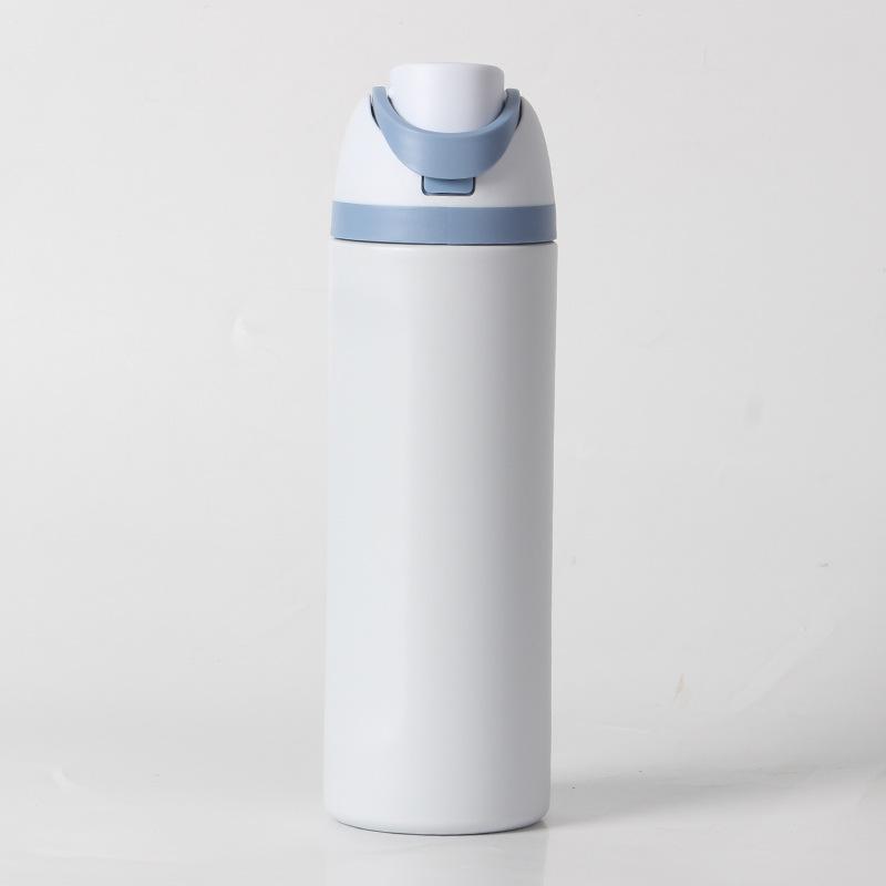 Insulated Stainless Steel Water Bottle Large Capacity Outdoor Sports Flip Lid Dual Drink Thermos Creative Travel Mug