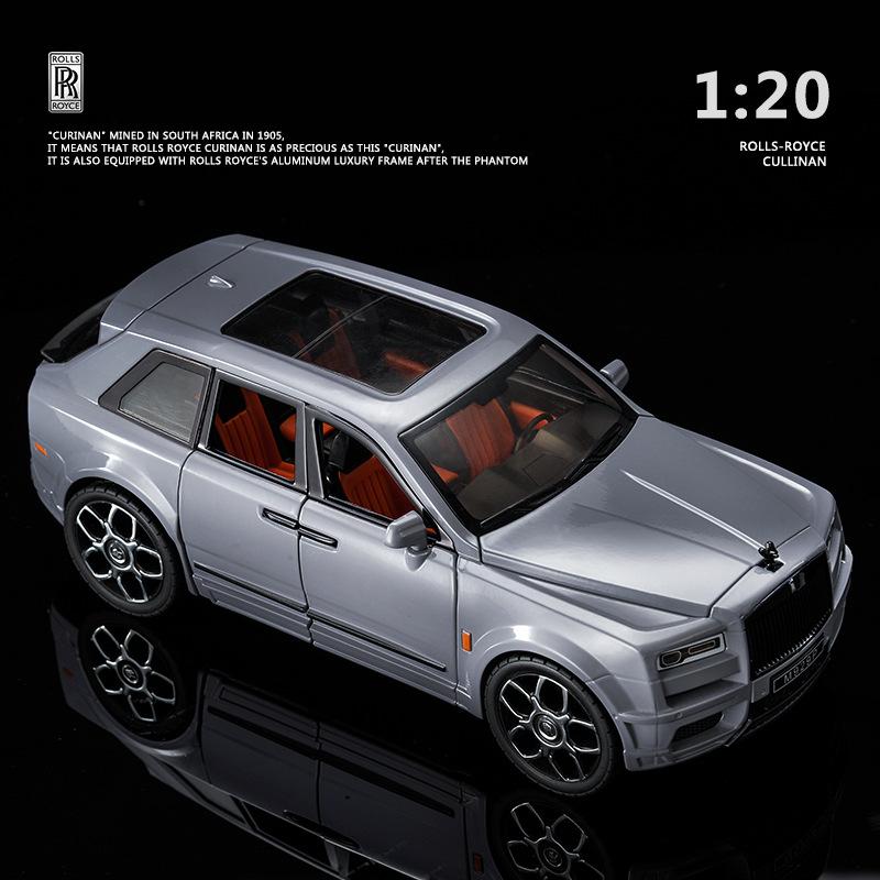 1/20 масштаб Cullinan, роскошная модель автомобиля из сплава, отлитая под давлением металлическая игрушка, автомобиль с откатным механизмом, звуком и светом для детей, коллекция подарков для взрослых