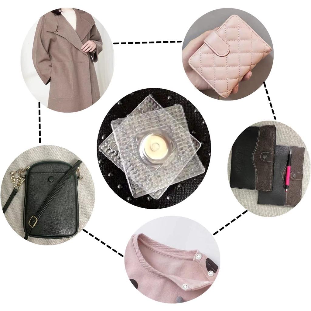 10 пар невидимых скрытых пришивных магнитных застежек для сумок, одежды