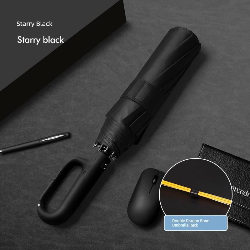 32-Bone Typhoon-Proof Automatic Umbrella Men's Large Strong Wind-Resistant Rainstorm Dedicated Umbrella Rain-Proof Dual-Use Female Folding Umbrella
