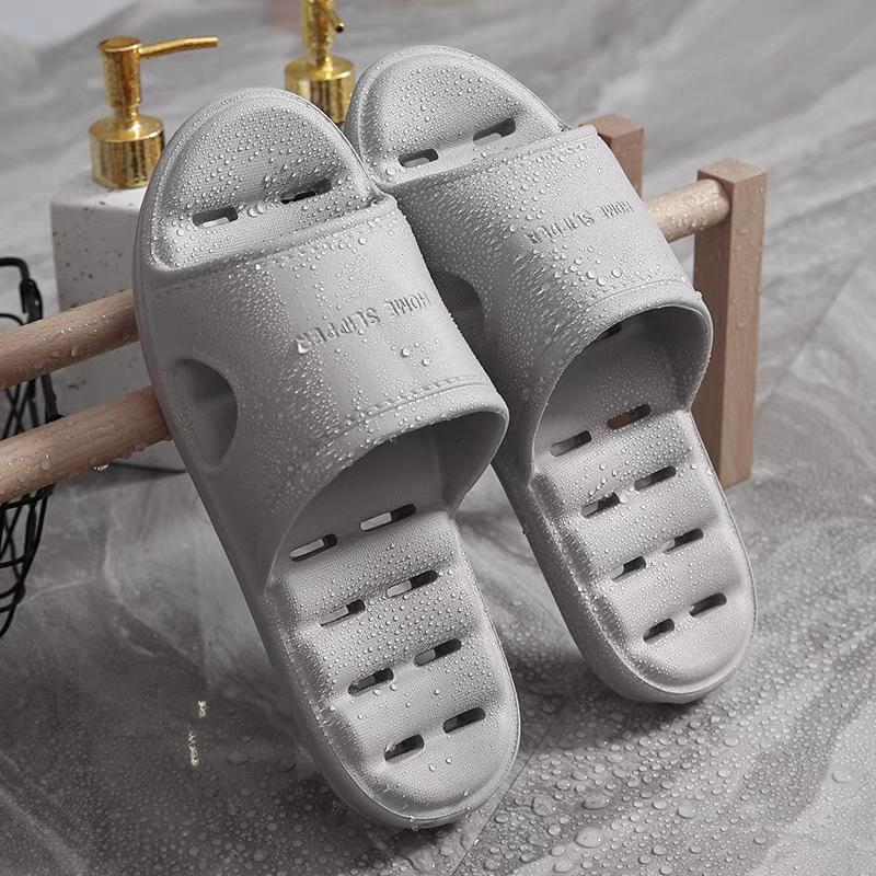 Bathroom Slippers Women's Summer Home Couple Indoor Household Water Leakage Non-slip Bath Quick-drying Cool Slippers Men
