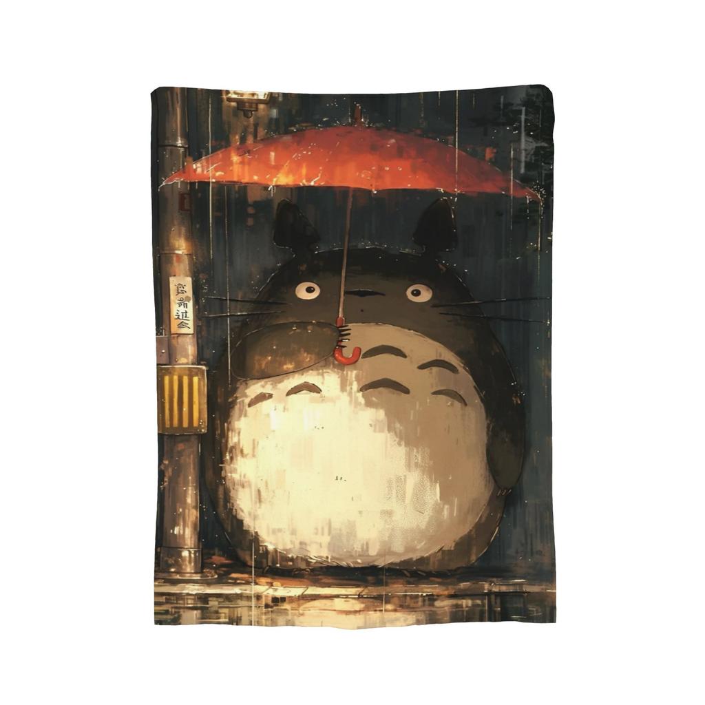 Anime Tonari No Totoro blanket Cover Fleece T-Totoros Cute Warm Throw blanket for Home Couch Bedroom Quilt
