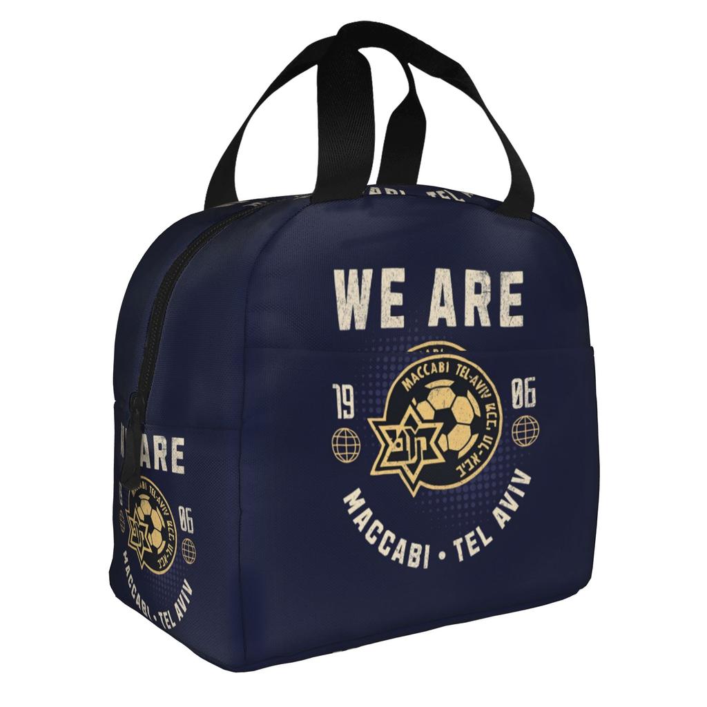 Footbally Beitar Jerusalem FC Soccer Insulated Lunch Bag for Work School Waterproof Cooler Thermal Lunch Box Women Men