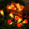 10LED LED Garland 150CM Fairy Lights Home Party Decoration Mushroom Waterproof Warm White Battery Powered String Lights