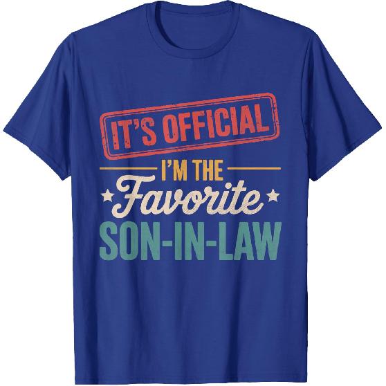 It's Official I'm The Favorite Son in Law Mens Fathers Day T-Shirt