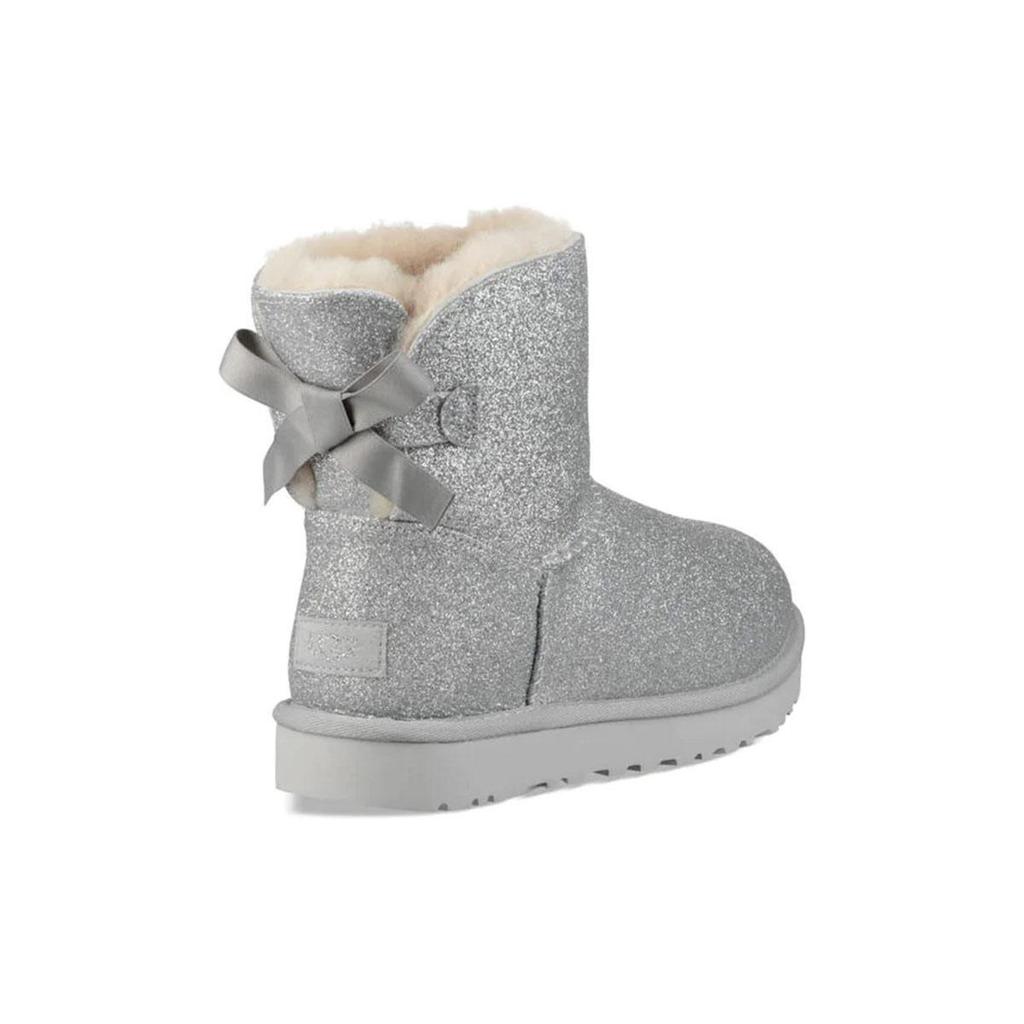 UGG Mini Bailey Bow Sparkle 'Silver' Women's 1100053-SLVR