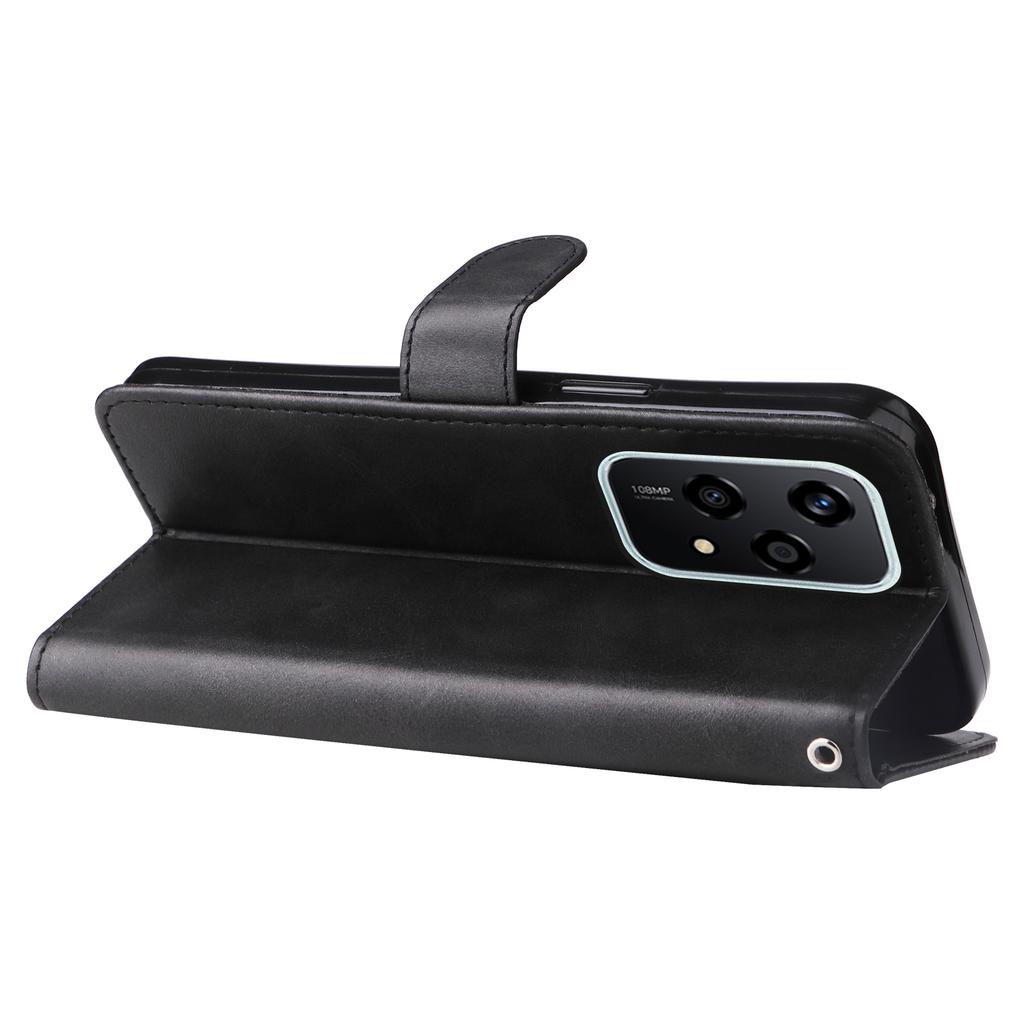 For Honor 200 Lite Case PU Leather Card Slots Zipper Pocket Phone Cover