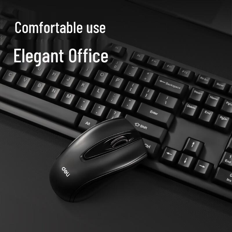 Deli 3729ES 2.4G Wireless Keyboard and Mouse Combo
