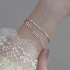 2Pcs Creative Sparkling Bracelet Women's Luxury Simple Bracelets Set