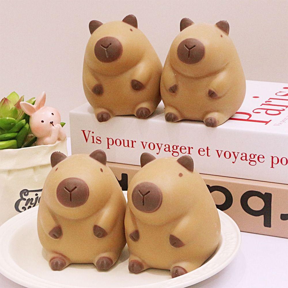 TPR Capybara Squeeze Toy Коричневые декомпрессионные игрушки Подарочные сжимаемые игрушки для взрослых