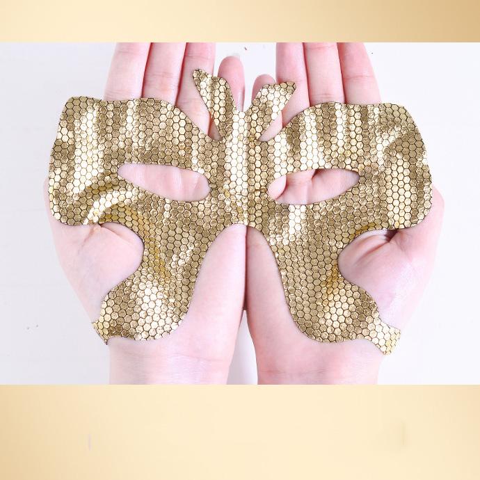 Gold Honeycomb Butterfly Eye Mask Patch Removes Dry Lines Anti-wrinkle Removes Dark Circles Bags Under The Eyes and Crow's Feet