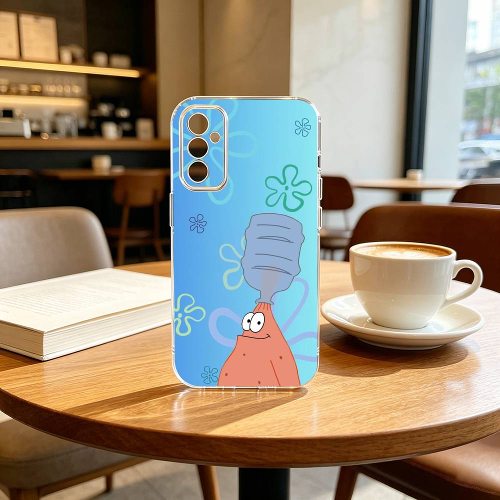 Cartoon Patrick Z-Sponge Funny B-BoB Phone Case Transparent Silicone Soft For SamsungA10,12,20,21S,30,31,40,50,51,52,70,71