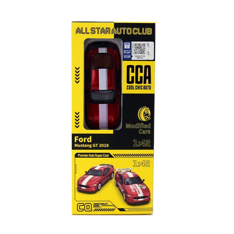 1/42 Scale Ford Mustang GT 2018 Assembled Version Super Racing Toy Car for Kids Toddler Boys Girls Gift Collection