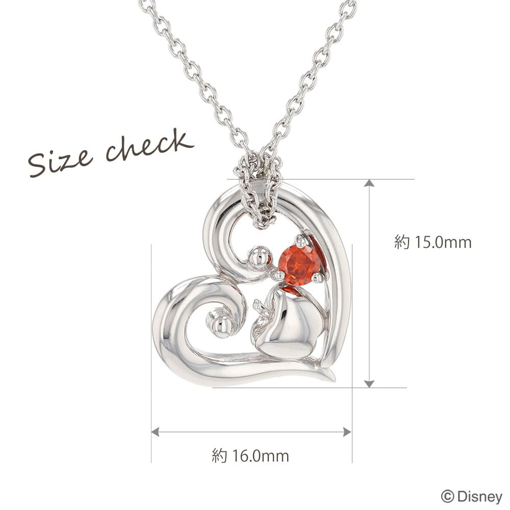 Серебряное ожерелье с подвеской Disney Princess Белоснежка с кубическим цирконием [Disney] (VPCDS20050)
