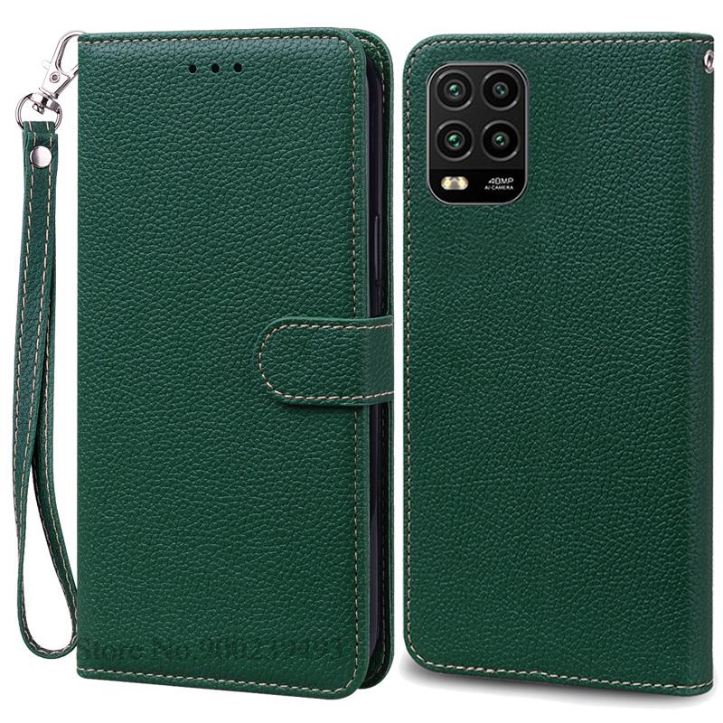 Для Xiaomi Mi 10 Lite 5G чехол 10lite противоударный кожаный кошелек чехол для телефона для Xiaomi Mi 10 Lite защитный чехол цветные Fundas